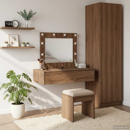 Dressing Table Brown 83 x 40 x 70 cm Engineered Wood