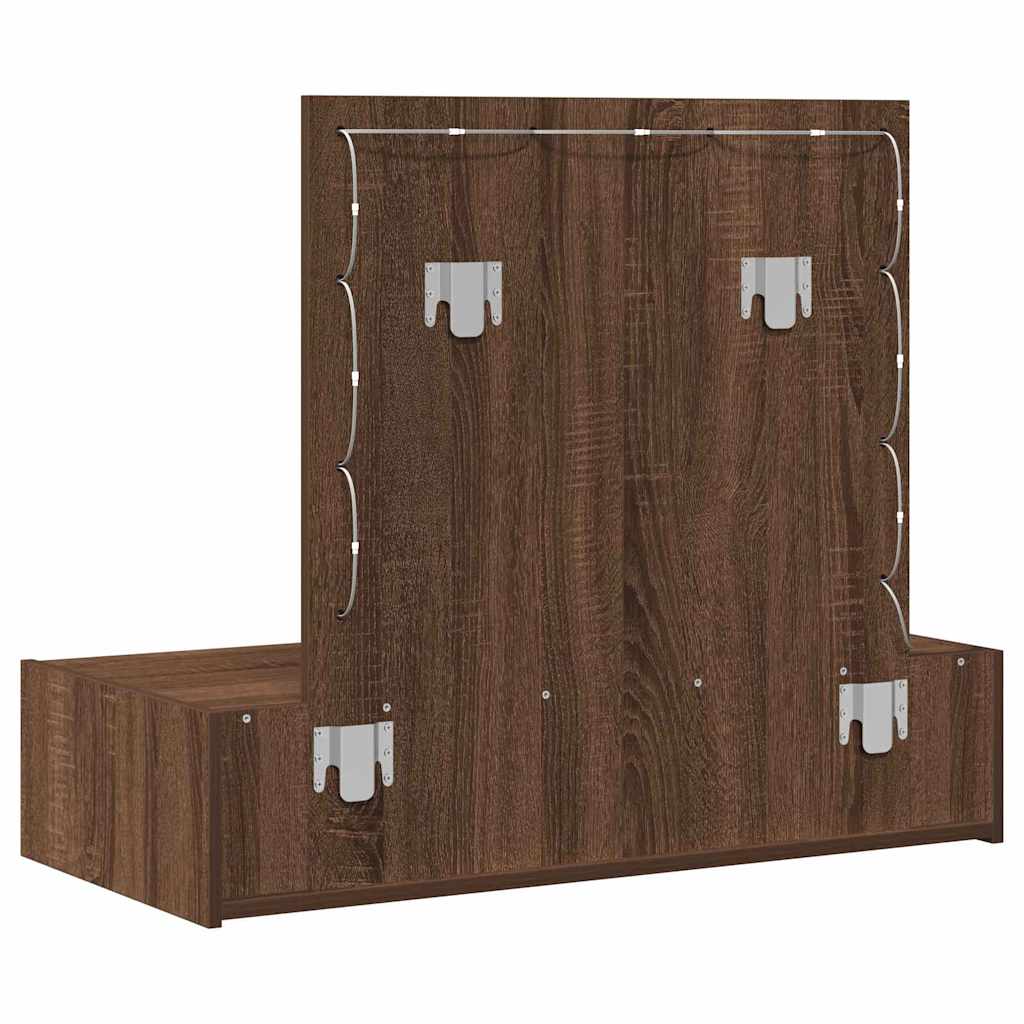 Dressing Table Brown 83 x 40 x 70 cm Engineered Wood