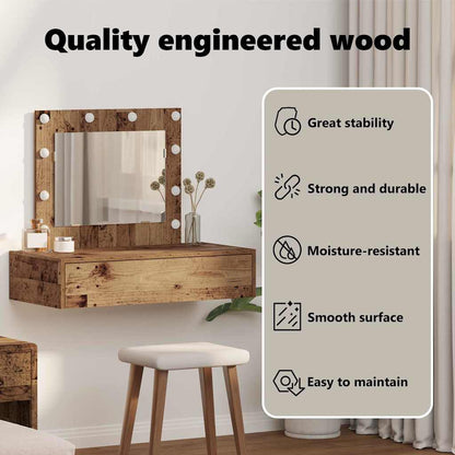 Dressing Table Brown 83 x 40 x 70 cm Engineered Wood