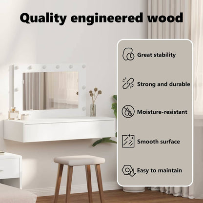 Dressing Table White 100 x 40 x 70 cm Engineered Wood