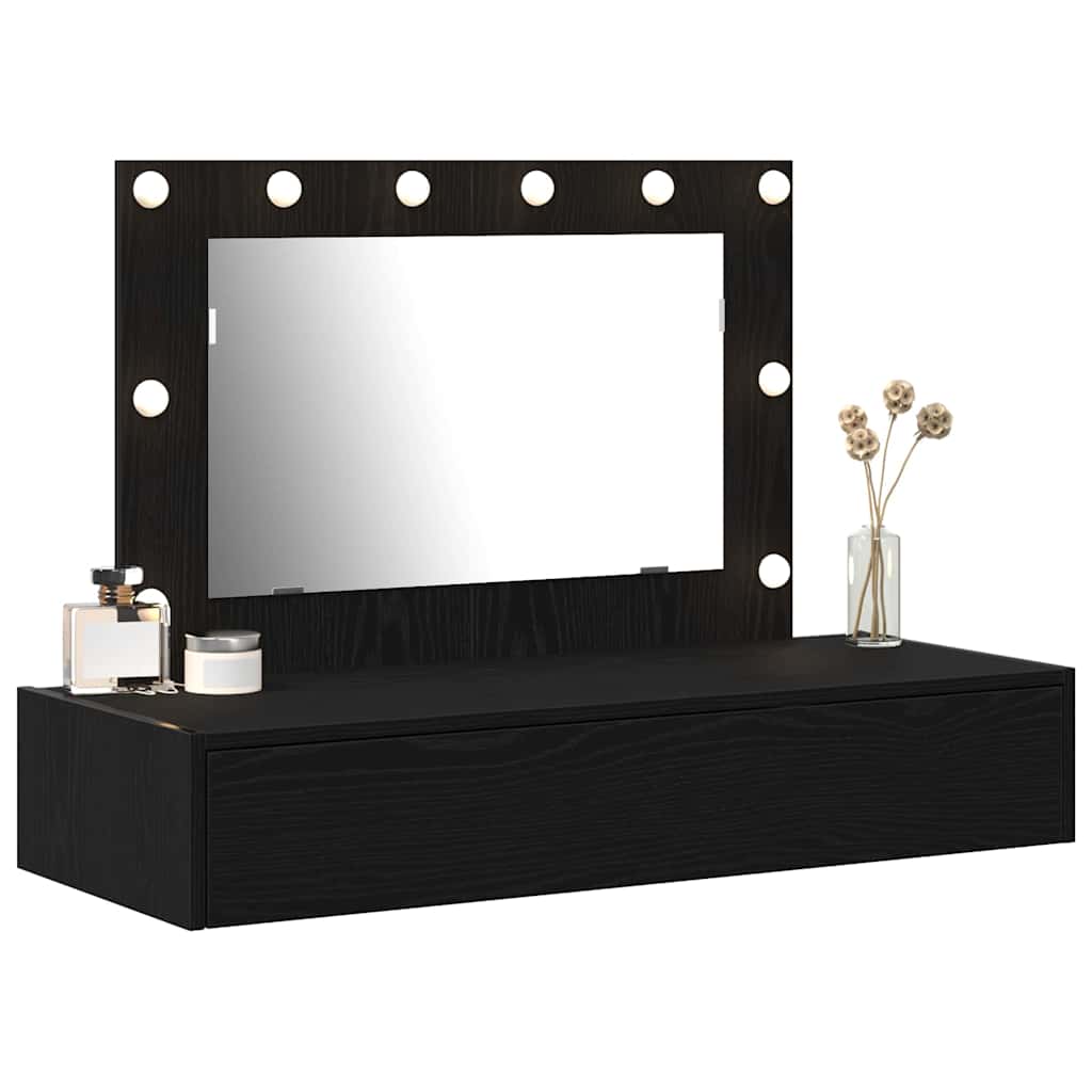 Dressing Table Black 100 x 40 x 70 cm Engineered Wood