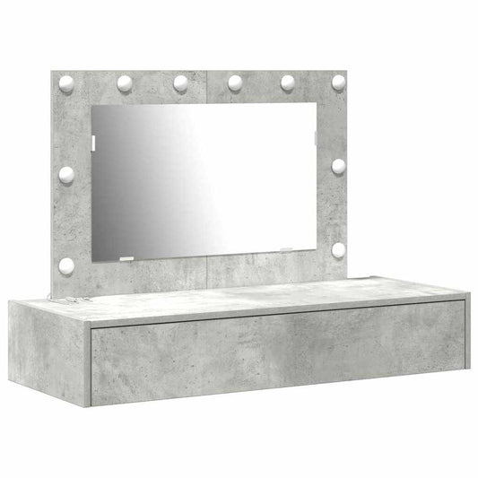 Dressing Table Grey 100 x 40 x 70 cm Engineered Wood