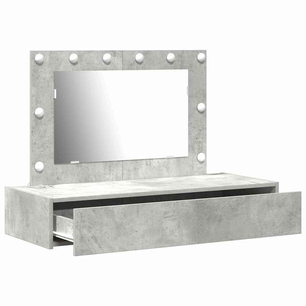 Dressing Table Grey 100 x 40 x 70 cm Engineered Wood