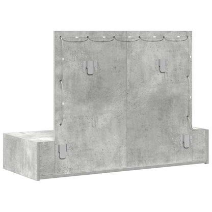 Dressing Table Grey 100 x 40 x 70 cm Engineered Wood