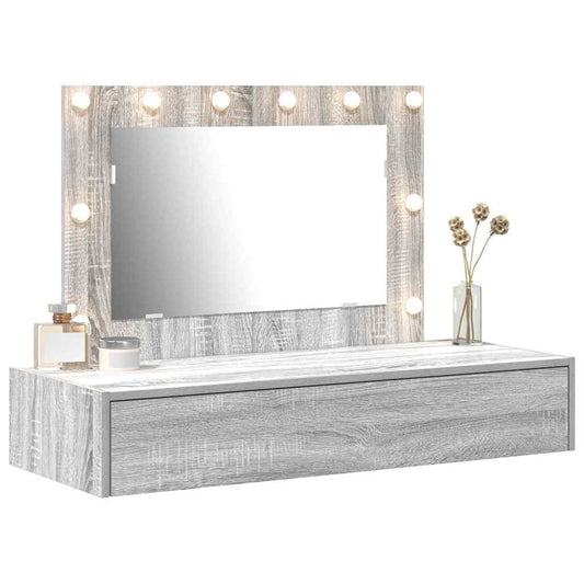 Dressing Table Grey 100 x 40 x 70 cm Engineered Wood