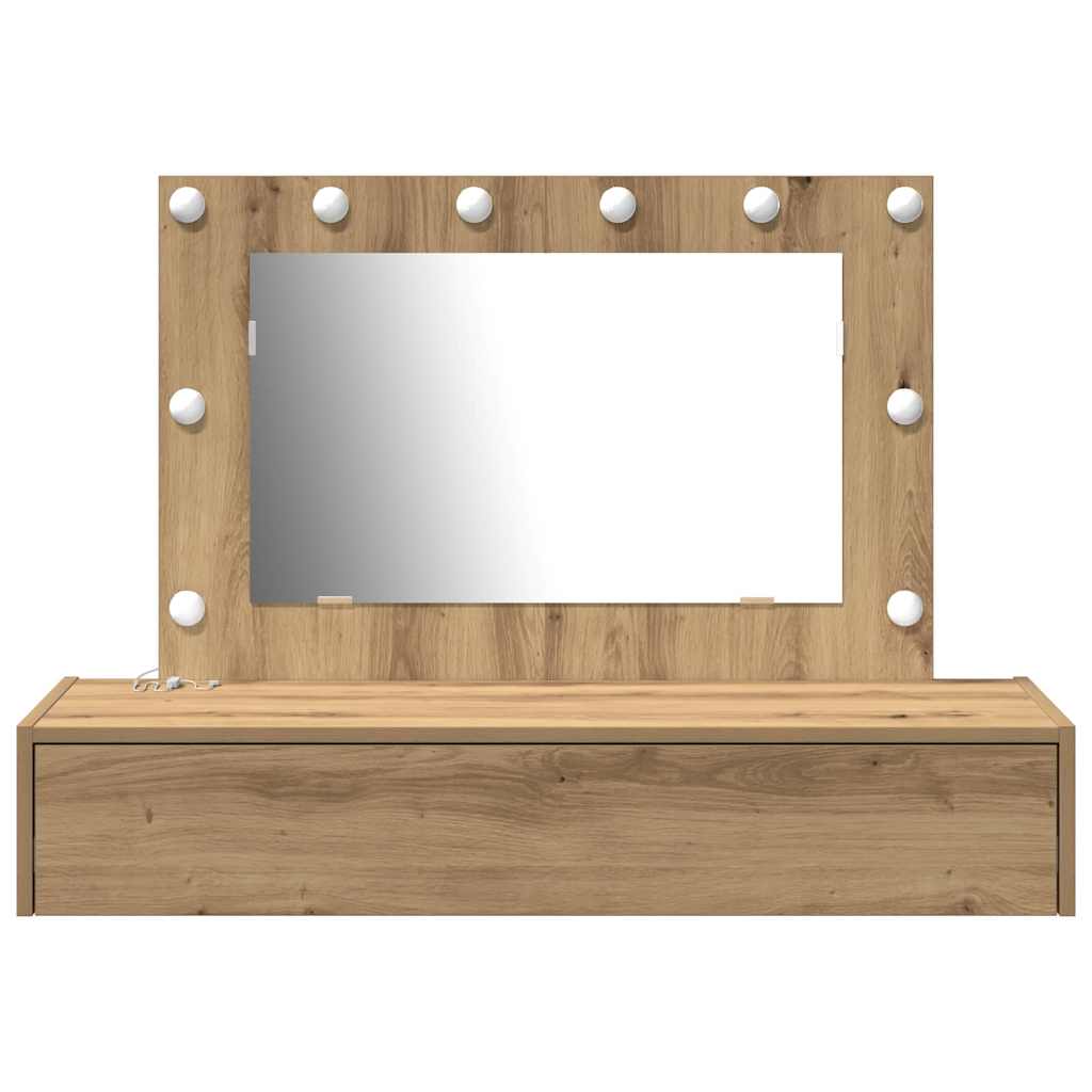 Dressing Table Brown 100 x 40 x 70 cm Engineered Wood