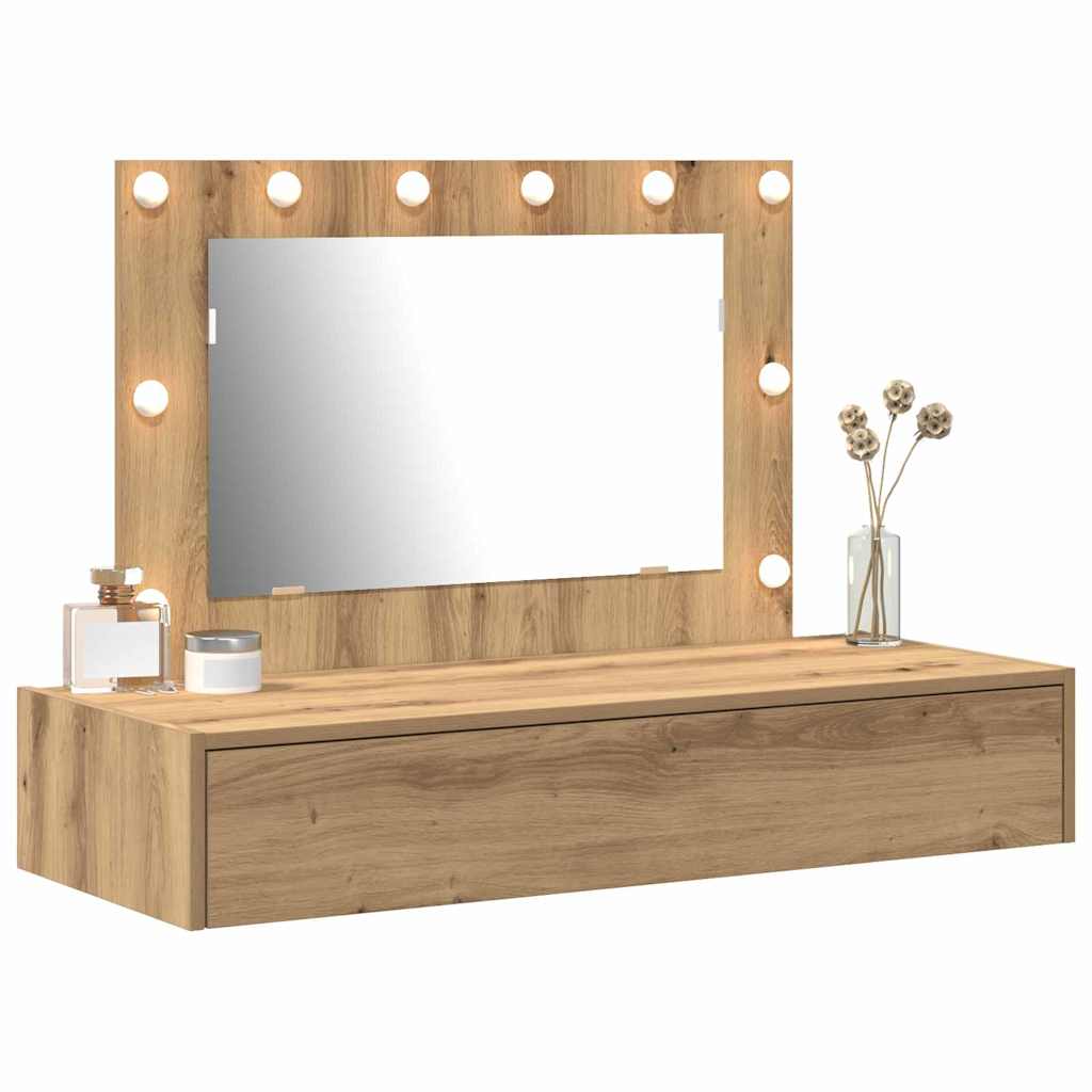 Dressing Table Brown 100 x 40 x 70 cm Engineered Wood