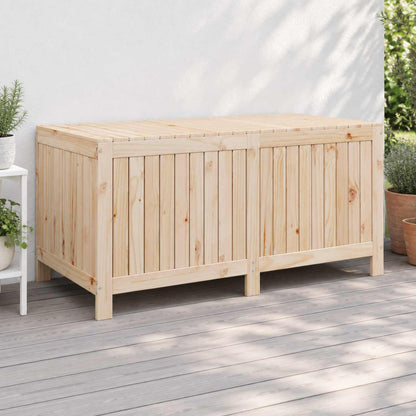 Garden Storage Box 359 L Solid Pine Wood 146.5 x 68 x 63 cm