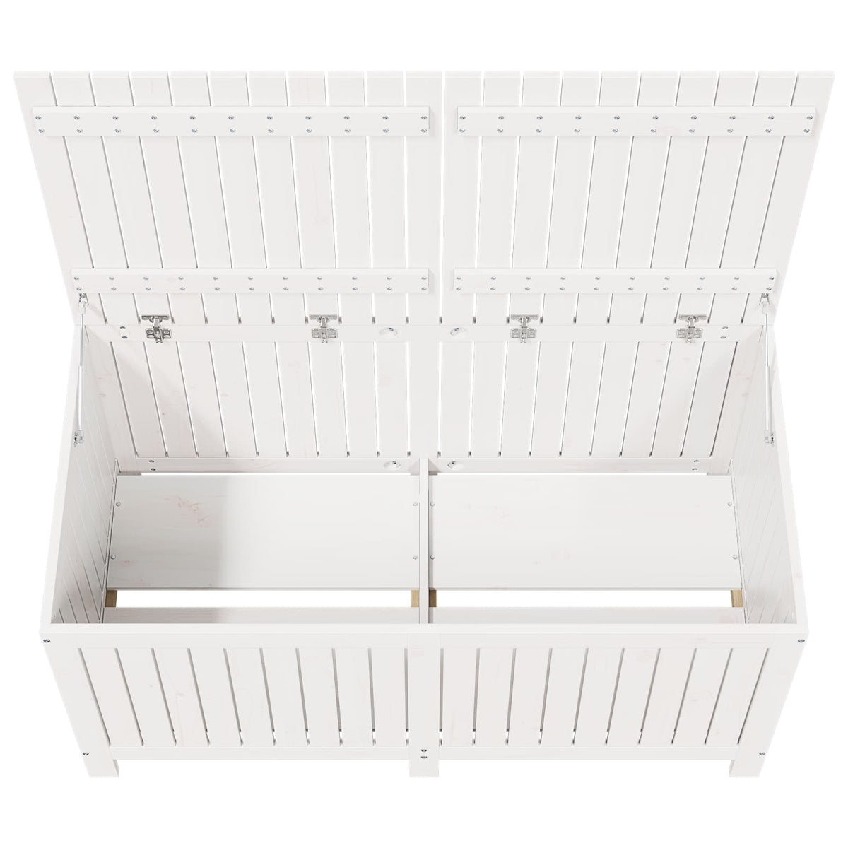 Garden Storage Box 359 L Solid Pine Wood 146.5 x 68 x 63 cm