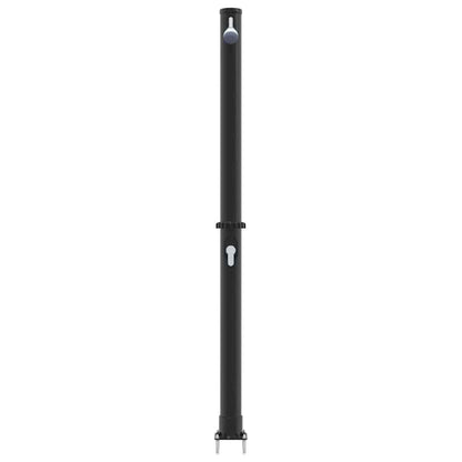 Outdoor Solar shower Black 217 cm PVC and Aluminium