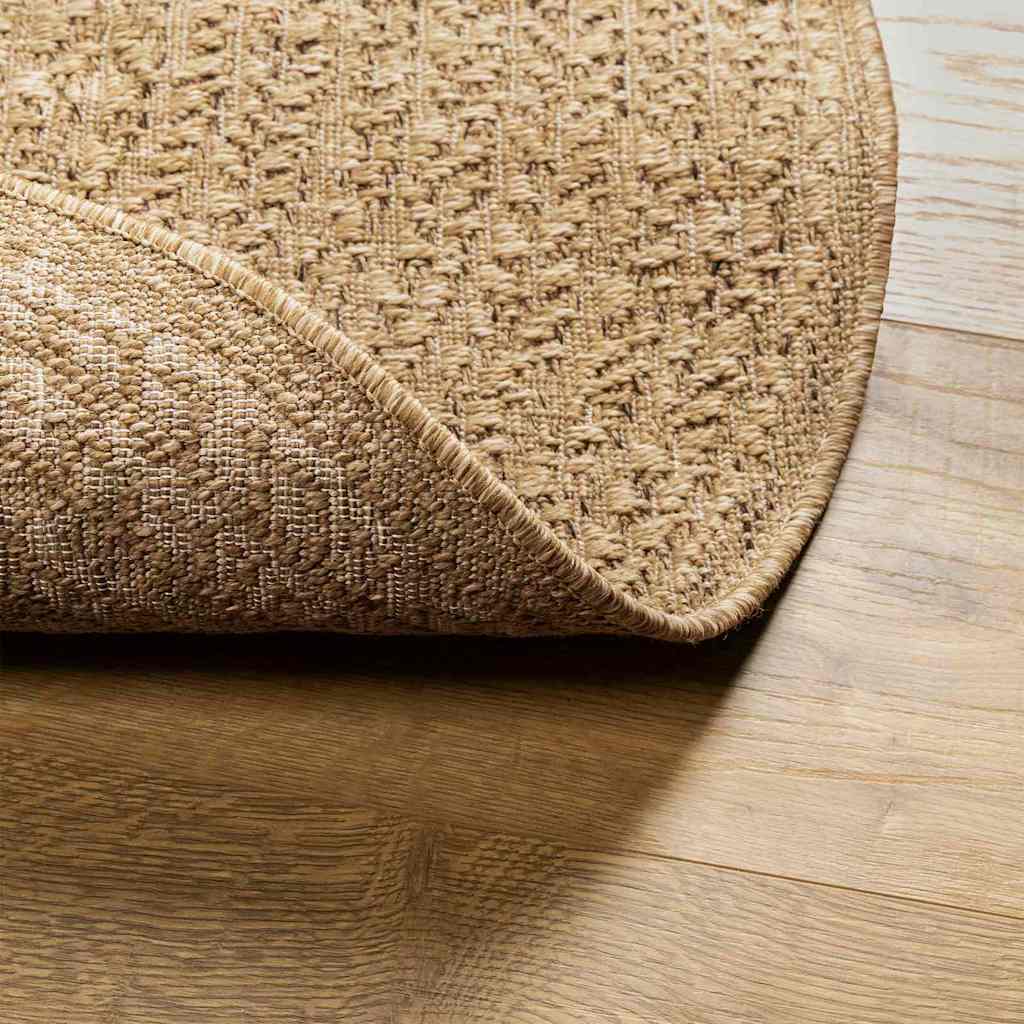 Rug ZIZUR Brown 230 x 160 cm Polypropylene