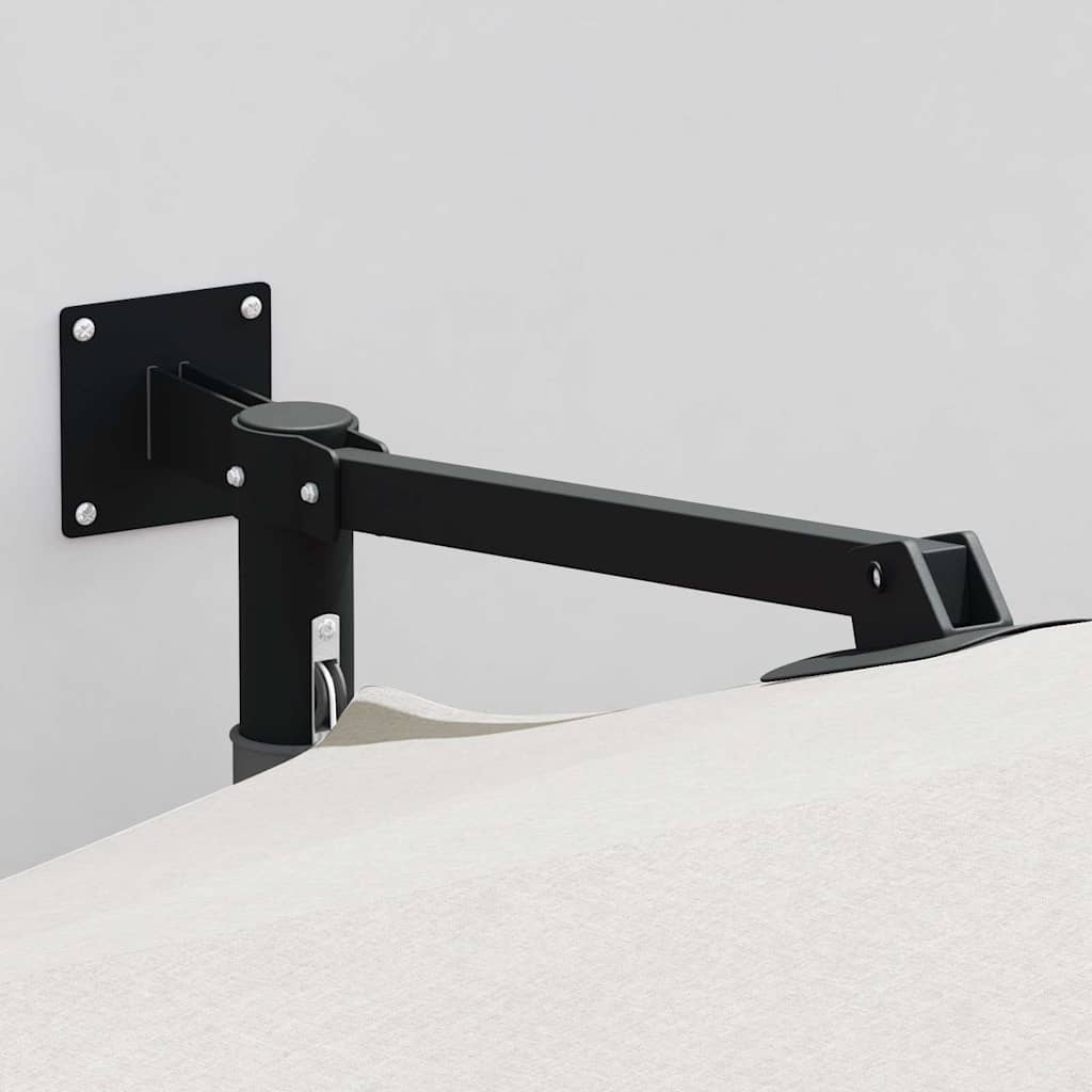Garden Parasol Sand 248 x 248 x 148 cm Polyester and Steel