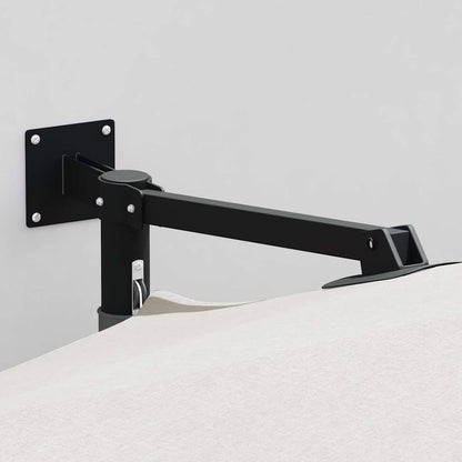 Garden Parasol Sand 248 x 248 x 148 cm Polyester and Steel