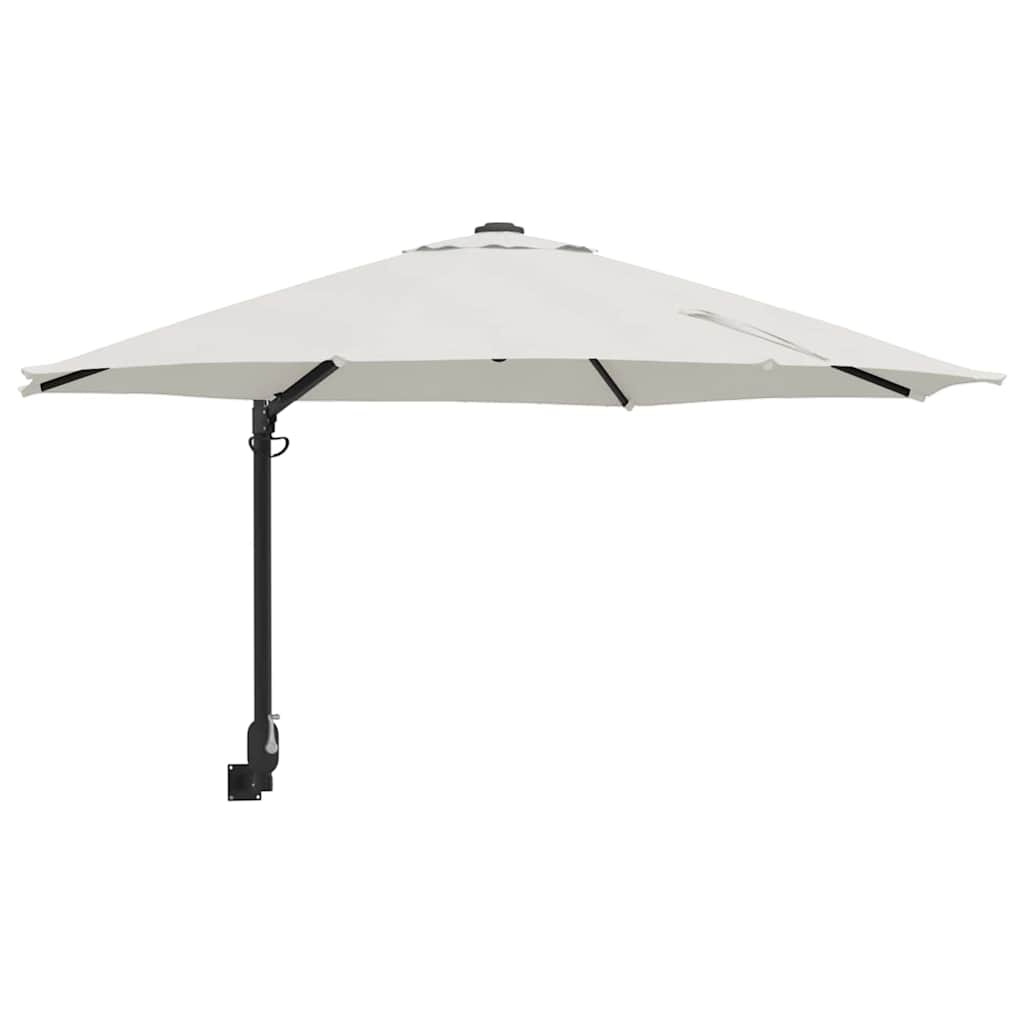 Garden Parasol Sand 248 x 248 x 148 cm Polyester and Steel