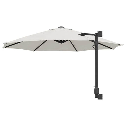 Garden Parasol Sand 248 x 248 x 148 cm Polyester and Steel