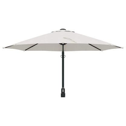 Garden Parasol Sand 248 x 248 x 148 cm Polyester and Steel