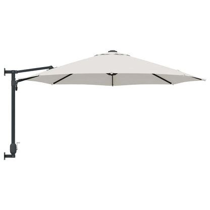 Garden Parasol Sand 248 x 248 x 148 cm Polyester and Steel