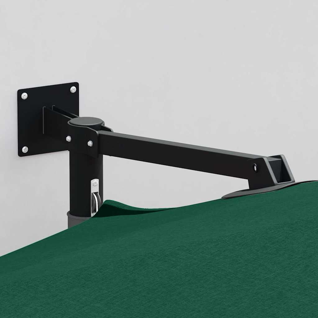 Garden Parasol Green 248 x 248 x 148 cm Polyester and Steel