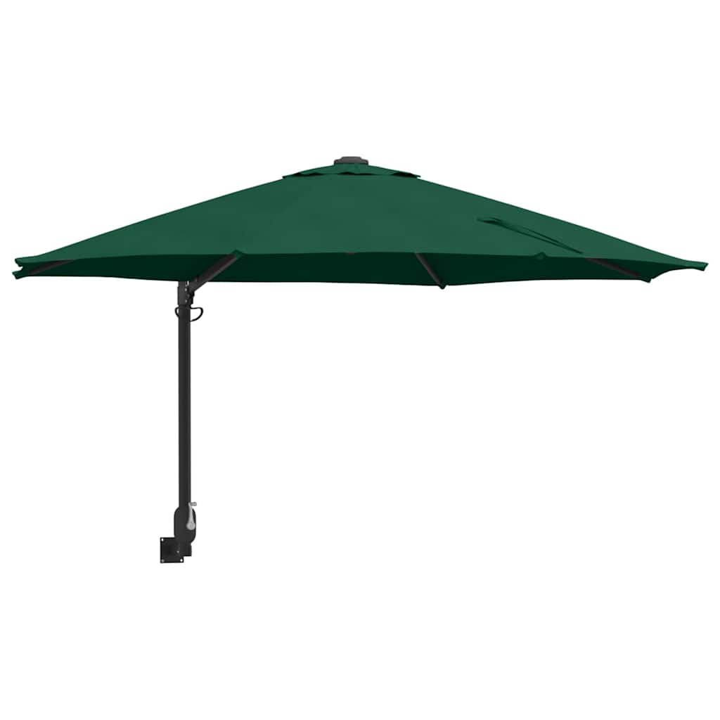 Garden Parasol Green 248 x 248 x 148 cm Polyester and Steel