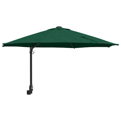 Garden Parasol Green 248 x 248 x 148 cm Polyester and Steel