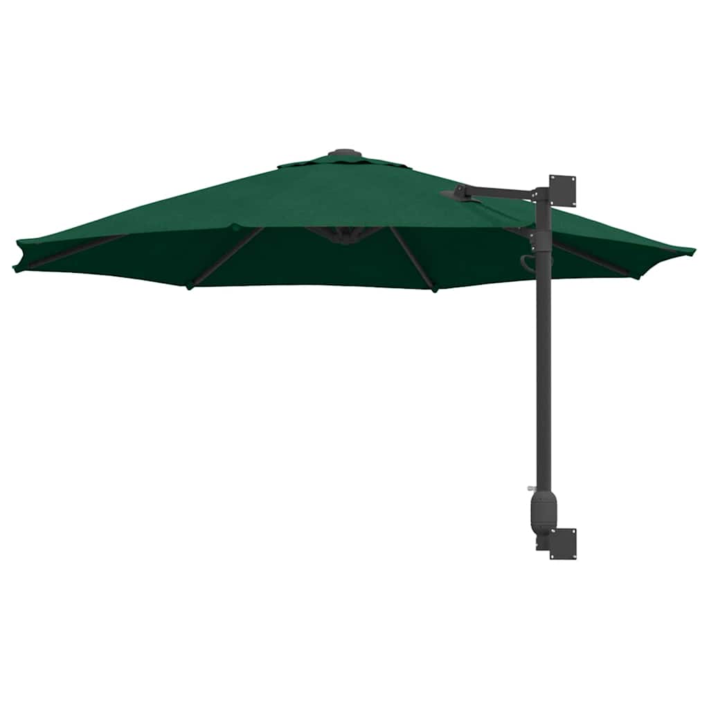 Garden Parasol Green 248 x 248 x 148 cm Polyester and Steel