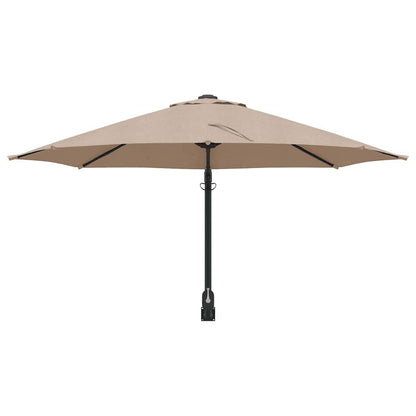 Garden Parasol Taupe 248 x 248 x 148 cm Polyester and Steel