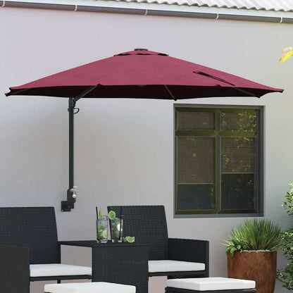 Garden Parasol Bordeaux Red 248 x 248 x 148 cm