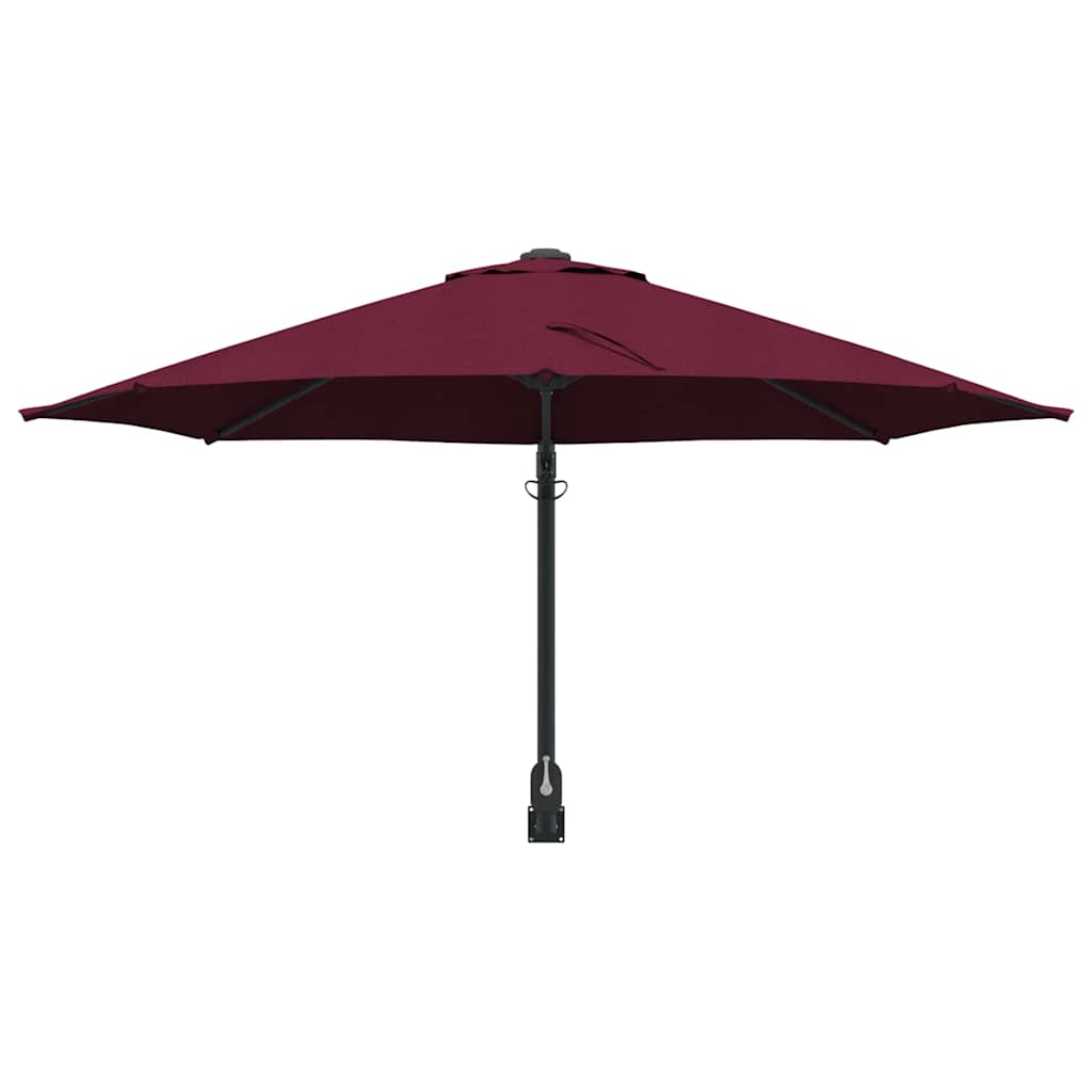 Garden Parasol Bordeaux Red 248 x 248 x 148 cm