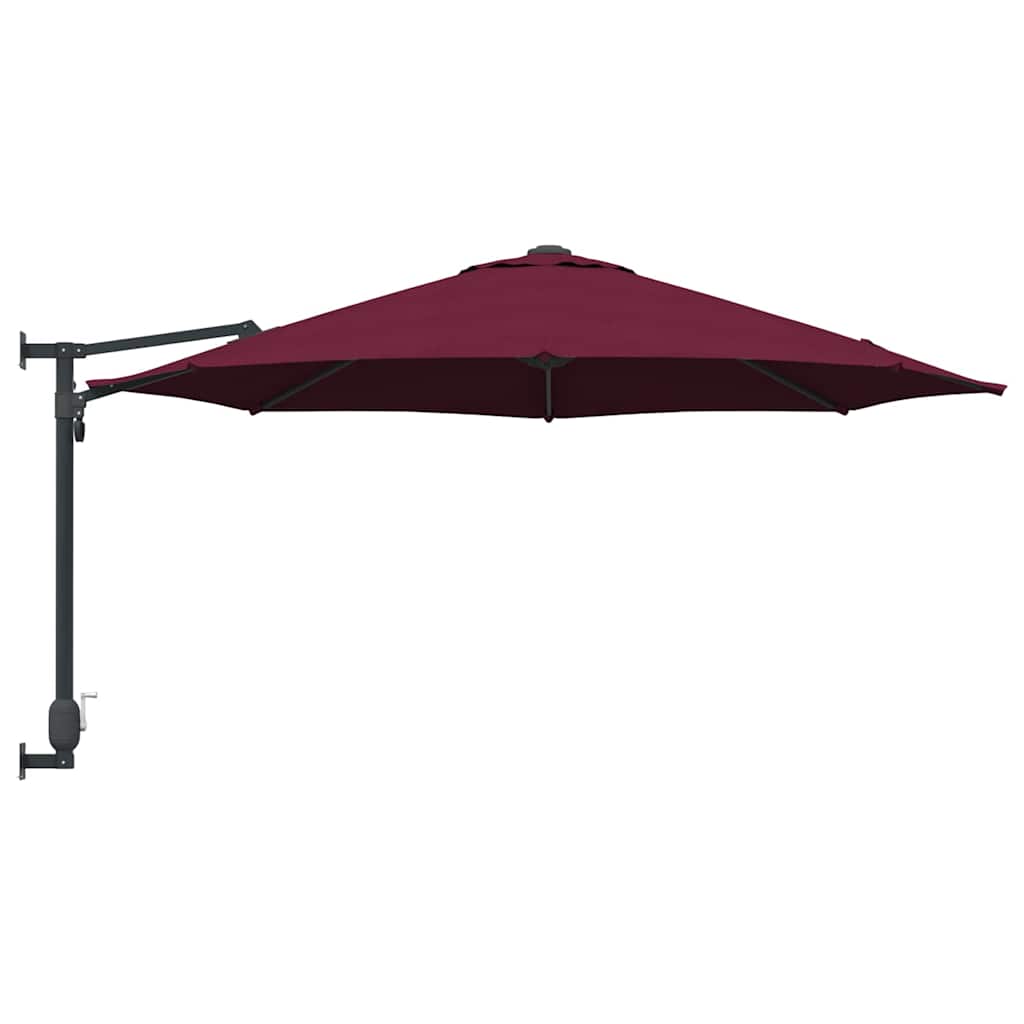 Garden Parasol Bordeaux Red 248 x 248 x 148 cm