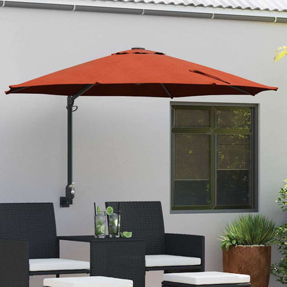 Garden Parasol Terracotta 248 x 248 x 148 cm