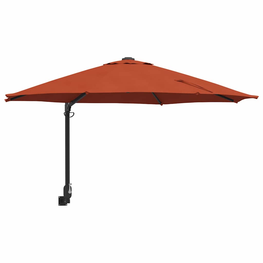 Garden Parasol Terracotta 248 x 248 x 148 cm