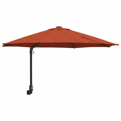 Garden Parasol Terracotta 248 x 248 x 148 cm