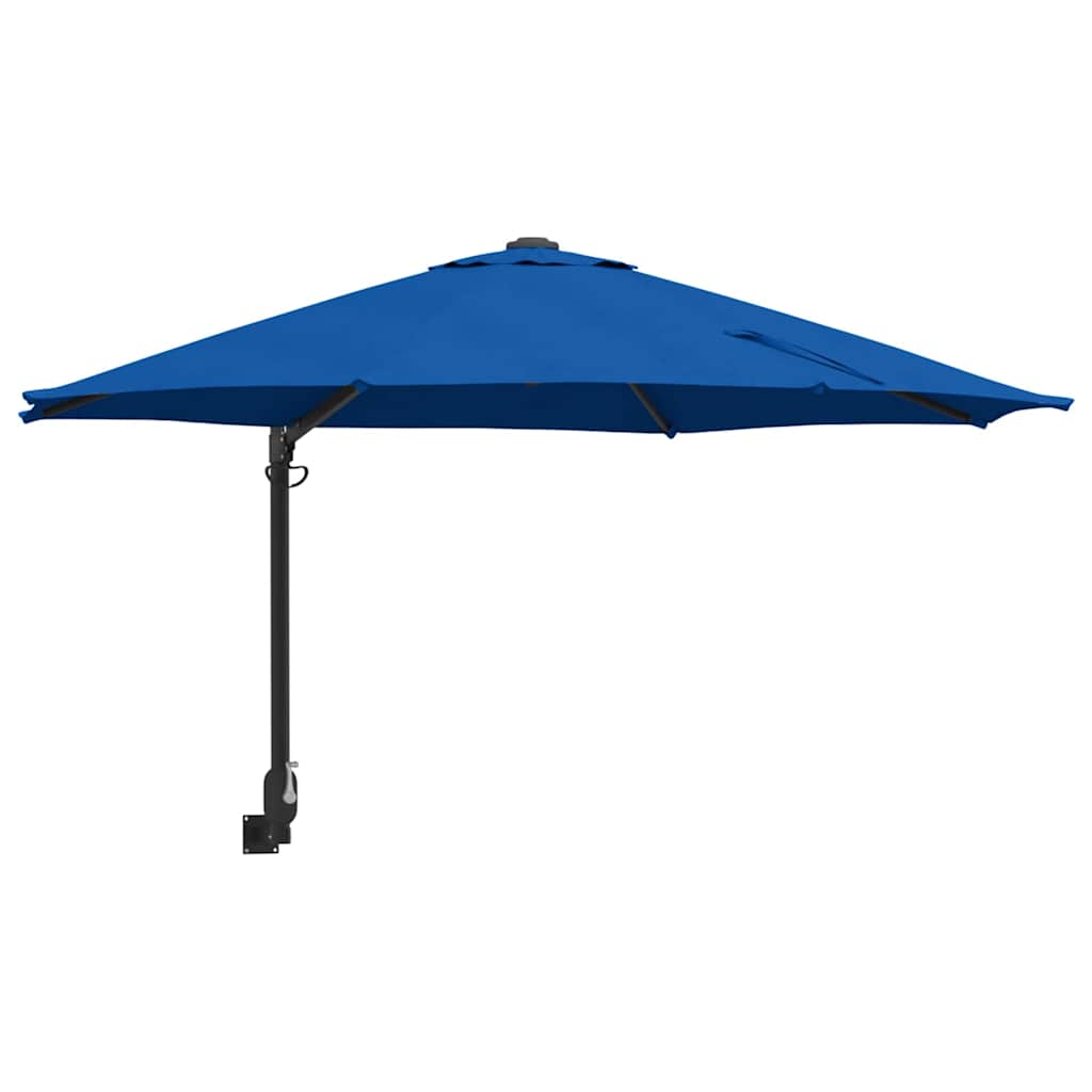 Garden Parasol Azurblau 248 x 248 x 148 cm Polyester and Steel