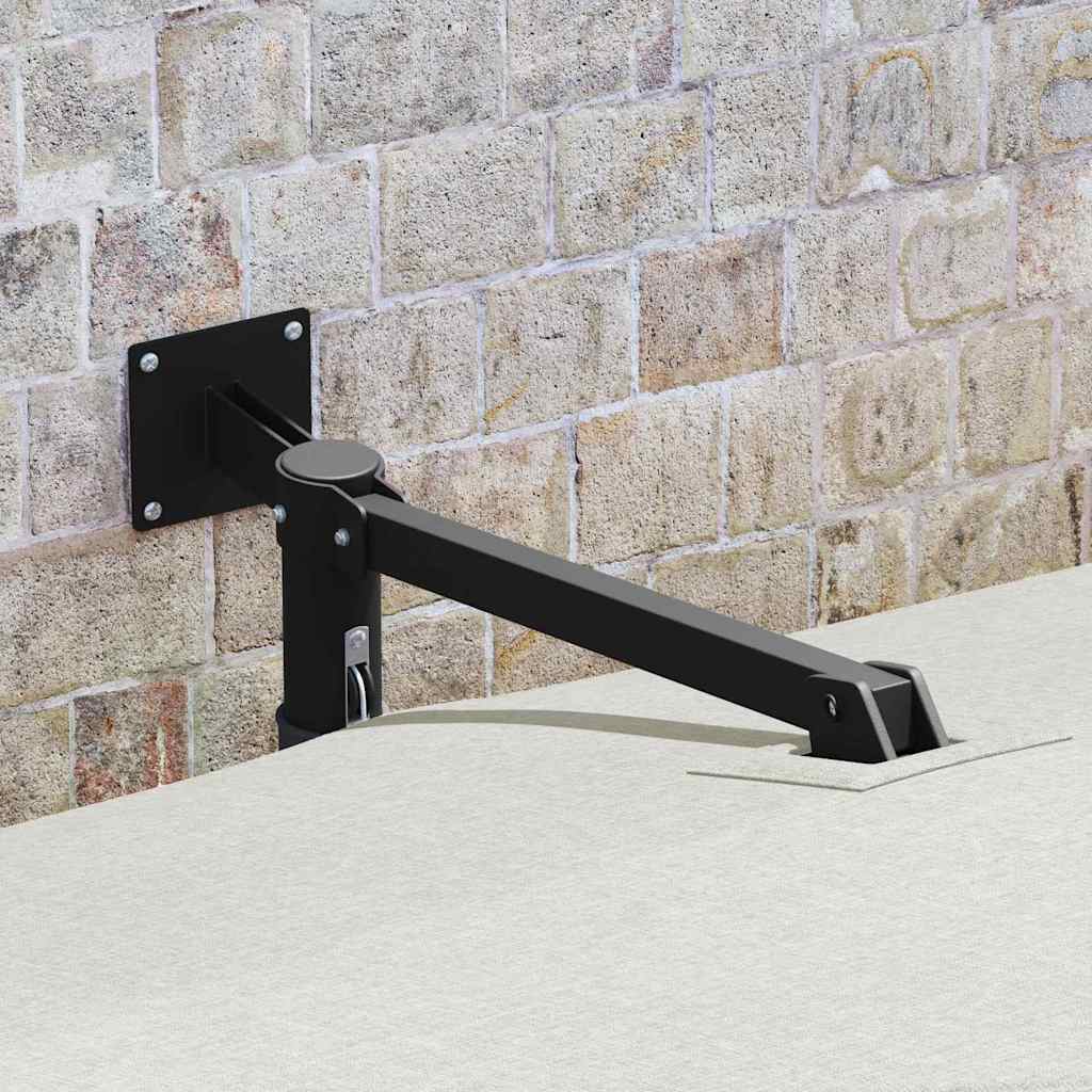 Garden Parasol Sand 248.5 x 247.5 x 160 cm Polyester and Steel