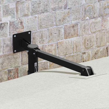 Garden Parasol Sand 248.5 x 247.5 x 160 cm Polyester and Steel
