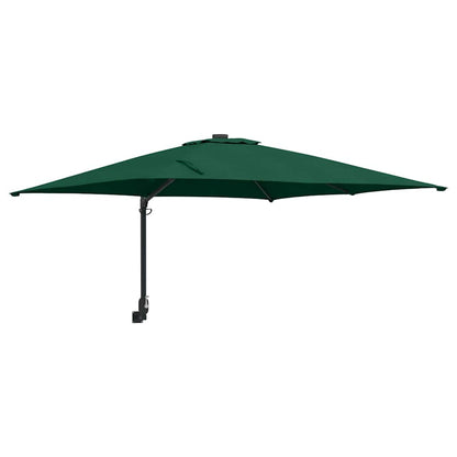 Garden Parasol Green 248.5 x 247.5 x 160 cm Polyester and Steel