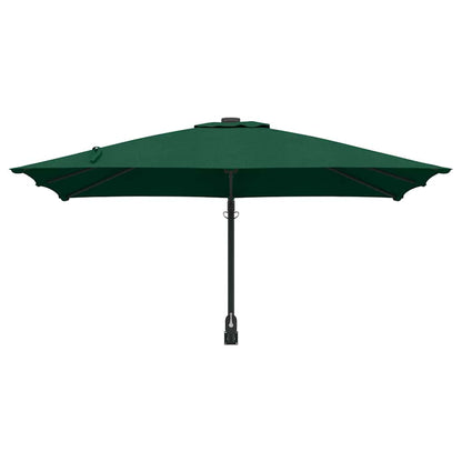Garden Parasol Green 248.5 x 247.5 x 160 cm Polyester and Steel