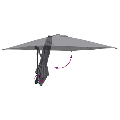 Garden Parasol Anthracite 248.5 x 247.5 x 160 cm