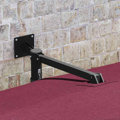 Garden Parasol Bordeaux Red 248.5 x 247.5 x 160 cm