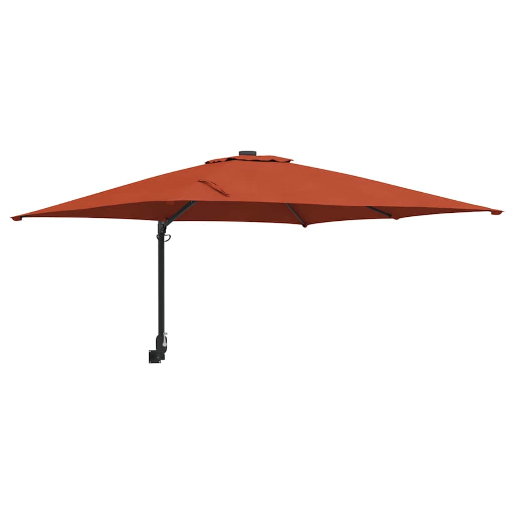 Garden Parasol Terracotta 248.5 x 247.5 x 160 cm