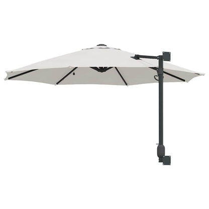 Garden Parasol Sand 248 x 248 x 148 cm Polyester and Steel