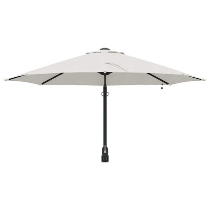 Garden Parasol Sand 248 x 248 x 148 cm Polyester and Steel