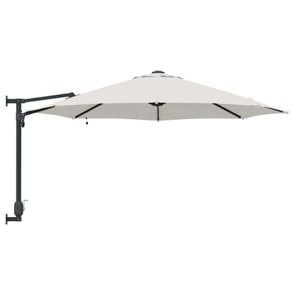 Garden Parasol Sand 248 x 248 x 148 cm Polyester and Steel