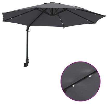 Garden Parasol Manual Anthracite 248 x 248 x 148 cm