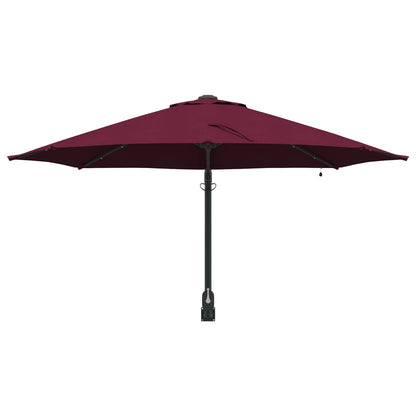 Garden Parasol Manual Bordeaux Red 248 x 248 x 148 cm
