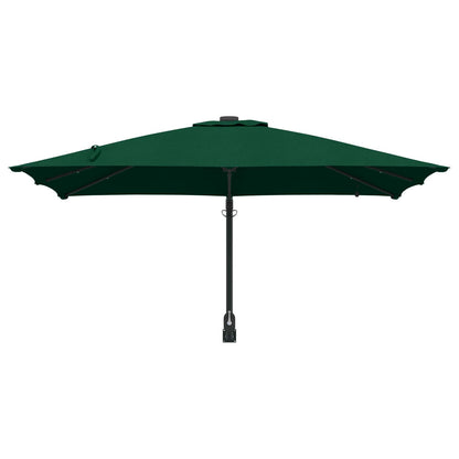 Garden Parasol Green 248.5 x 247.5 x 160 cm Polyester and Steel
