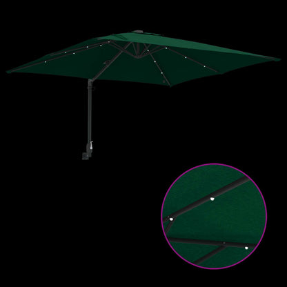 Garden Parasol Green 248.5 x 247.5 x 160 cm Polyester and Steel