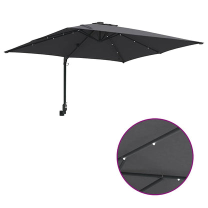 Garden Parasol Anthracite 248.5 x 247.5 x 160 cm
