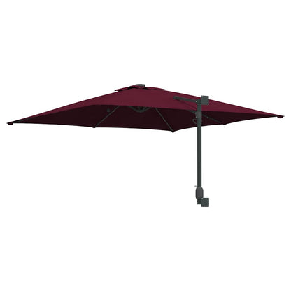 Garden Parasol Bordeaux Red 248.5 x 247.5 x 160 cm