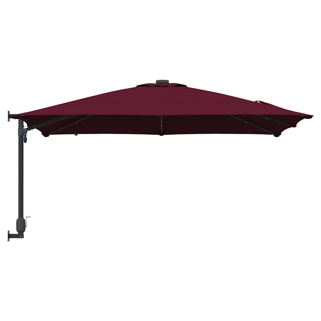 Garden Parasol Bordeaux Red 248.5 x 247.5 x 160 cm